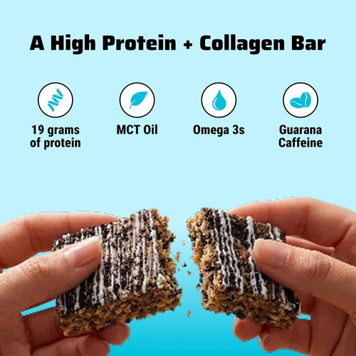 Miniatura 7 de JiMMY! Barras con Beneficios, Barra de Proteína, Cookies 'N Cream, 12 Barras, 2.05 oz (58 g) Cada Una