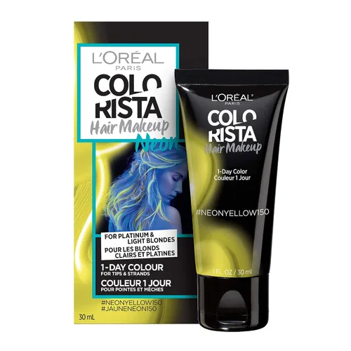 Miniatura 20 de L'Oreal Paris - Maquillaje temporal para el cabello de 1 día para morenas, azul 60, 1 onza líquida