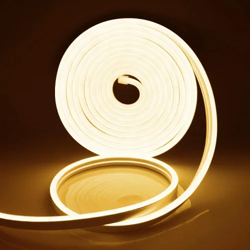 Miniatura 14 de Cuerda de luz LED de neón impermeable de 3.3 pies, tubo colorido de 12 V, 120 unidades SMD 2835, flexible, lámpara de neón LED para jardín, patio