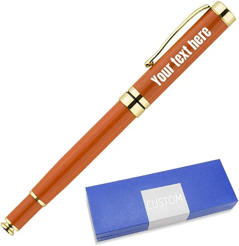 Miniatura 6 de Bolígrafos personalizados, el mejor juego de regalo de bolígrafo para hombres y mujeres, profesional, oficina ejecutiva, bonitos, bolígrafo negro