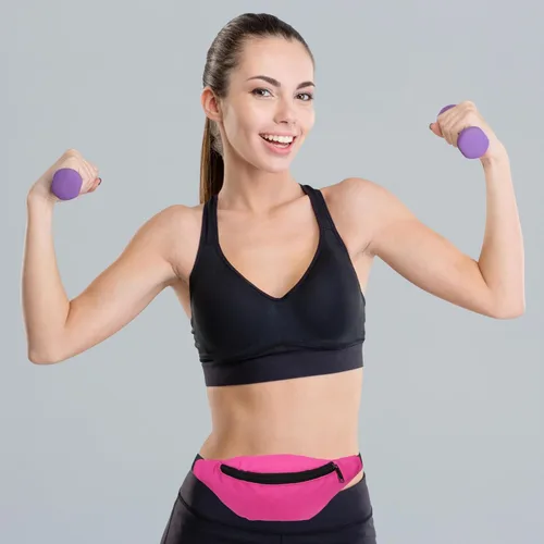 Miniatura 7 de PATIKIL Riñonera de los años 80 para mujer, riñonera ajustable de los años 90 para correr, rosado, verde