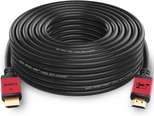 Miniatura 9 de SHD Cable HDMI de 50 pies de alta velocidad HDMI 2.0 V UHD 18 Gbps soporte 4K 3D 1080P Ethernet Audio Retorno CL3 clasificado conectores chapados