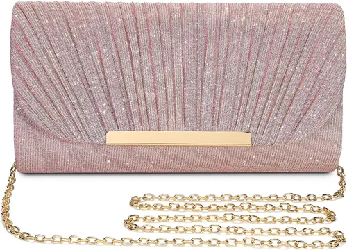 Miniatura 16 de UBAYMAX - Bolsos de noche, clutch, carteras para mujer, damas, niñas, bolsos cruzados, bolsa de hombro, para boda, graduación, fiesta, compromiso