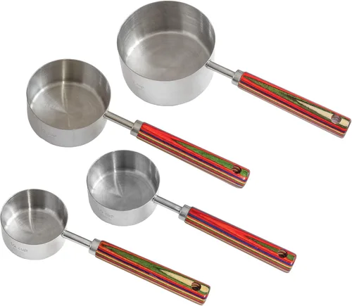 Miniatura 10 de Totally Bamboo Baltique Marrakesh Collection - Juego de cucharas medidoras de 4 piezas, incluye 1/4 cucharadita, 1/2 cucharadita, 1 cucharadita y 1