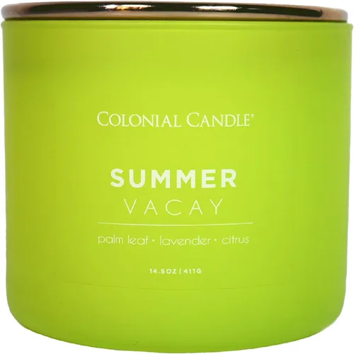 Miniatura 20 de Colonial Candle Winter Woods - Vela perfumada en frasco, colección Pop of Color, 3 mechas, verde, 14.5 onzas, hasta 60 horas de combustión