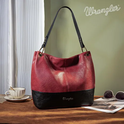 Miniatura 32 de Wrangler Hobo - Bolsas para mujer de cuero vegano con asa superior, bolsos de hombro y bolsos