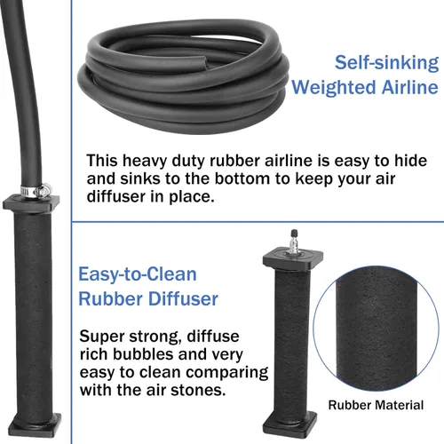 Miniatura 4 de AquaMiracle Aireador Todo-en-Uno para Estanque de Koi para Estanques al Aire Libre, Bomba de Aire para Estanque Sistema de Aireación de Estanque