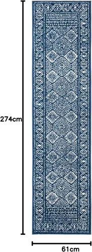 Miniatura 245 de Safavieh - Alfombra decorativa de la colección Tulum, modelo TUL264F, estilo marroquí, bohemio y desgastado, no suelta pelusa, para sala, vestíbulo