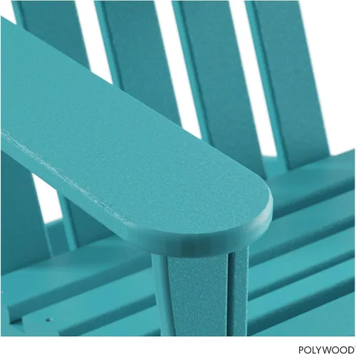 Miniatura 6 de POLYWOOD AD4030AR Silla clásica Adirondack para exteriores, polietileno, Aruba