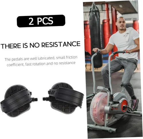 Miniatura 8 de Kisangel 1 par de pedales giratorios planos de bicicleta reclinados Pedal de plataforma de bicicleta Pedales eléctricos Pedal de bicicleta con clip