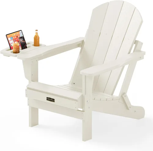 Miniatura 28 de SERWALL - Silla plegable Adirondack para patio, jardín, exterior, resistente a la intemperie, sillas para hoguera, color naranja