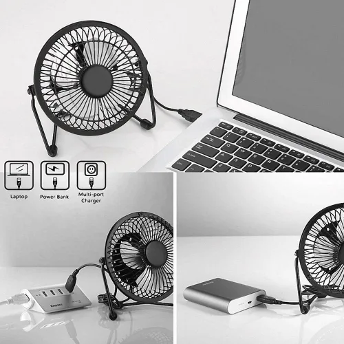 Miniatura 3 de Ventilador alimentado por panel solar, 7 W 5.5 V ventilador de camping portátil al aire libre ventilador de refrigeración USB energía solar bolsa