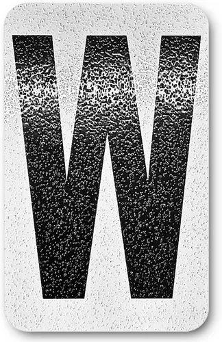 Miniatura 89 de Despegar y pegar individuales, números y letras de aluminio reflectantes, se adhiere al hormigón, madera, metal, azulejos, ladrillo, vidrio