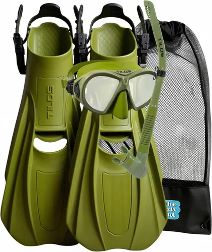 Miniatura 10 de Tilos Juego de buceo Aquastalk con bolsa de transporte de malla Rayo Flor