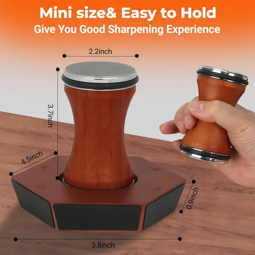 Miniatura 3 de Herramienta afiladora de cuchillos rodantes, kit de afilado de cuchillos de diamante, afiladores de rodillos magnéticos para cuchillos de cocina