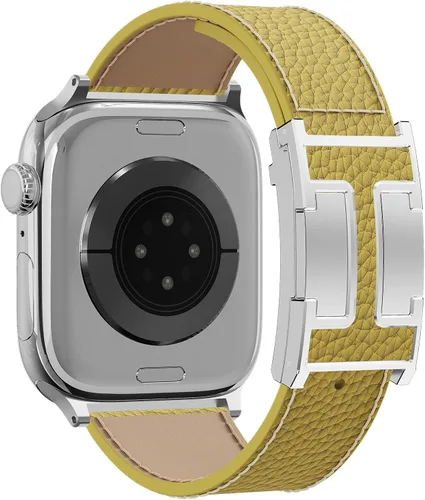 Miniatura 17 de Correa de reloj magnética de cuero compatible con Apple Watch Ultra 49 mm, 46 mm, 45 mm, 44 mm, 42 mm, 41 mm, 40 mm, 38 mm, correa de repuesto