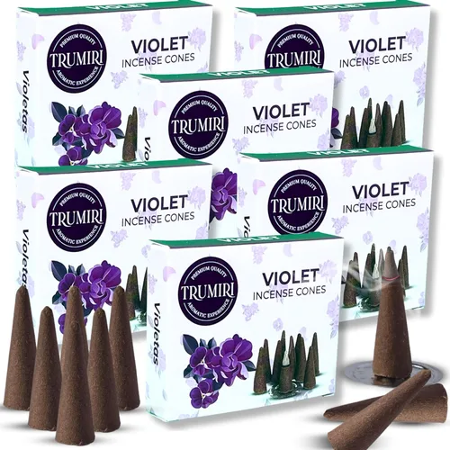 Miniatura 70 de TRUMIRI Incienso ámbar – Paquete de 20 conos (2 x 10) – Incienso de cono perfumado