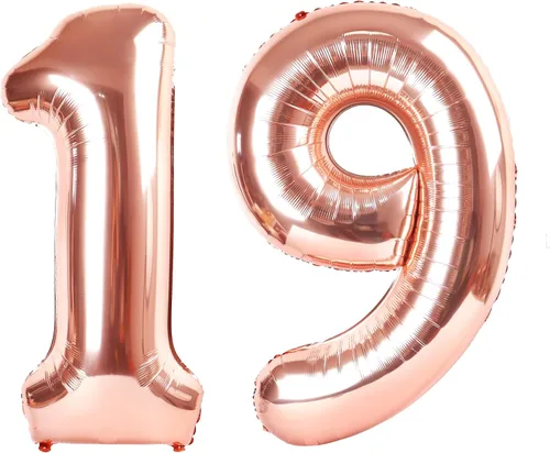 Miniatura 211 de Globos de números de 5 globos de 40 pulgadas, decoraciones de cumpleaños azules para niños y niñas, globos de números azul marino grandes