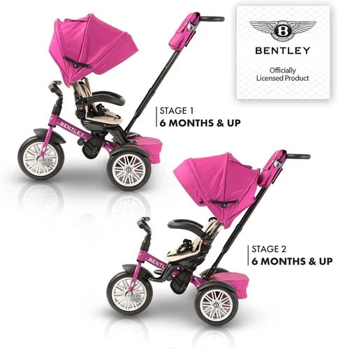 Miniatura 3 de Bentley Trike, bicicleta todo terreno para niños pequeños 6 en 1, con licencia oficial y diseñada por Bentley Motors UK; el triciclo de bebé a niño