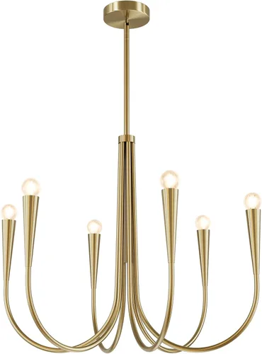 Miniatura 11 de Lámpara colgante moderna de 6 luces para comedor, cocina, sala de estar, lámpara industrial rústica negra MPL26-6 BK