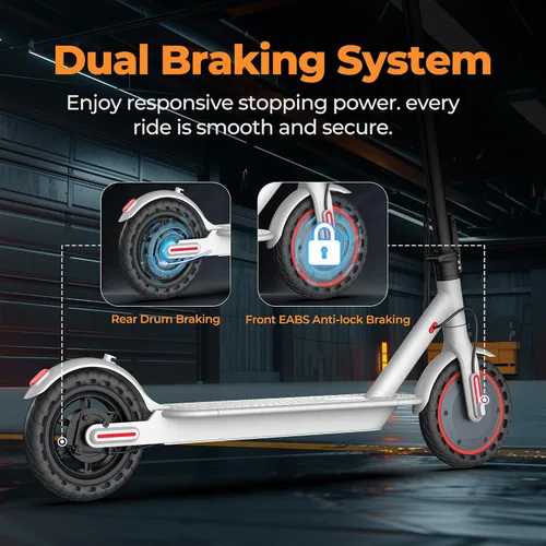 Miniatura 5 de MAXSHOT Scooter eléctrico para adultos, neumáticos de 8.5/10/14 pulgadas, 19/22 mph, motor de 350 W/500 W, rango de 21-28 millas, plegable con doble
