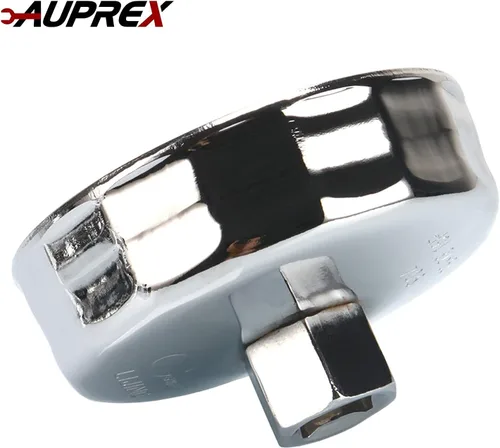 Miniatura 7 de AUPREX Llave de filtro de aceite de aluminio para Toyota Camry, Lexus, Tundra, 4Runner, Highlander, RAV4 y más, 64mm 14 estrías, negro