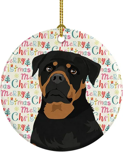 Miniatura 189 de Caroline's Treasures Bulldog Francés Azul de Navidad Adorno de Cerámica Decoraciones Colgantes para Árbol de Navidad para Hogar Navidad, Festividad