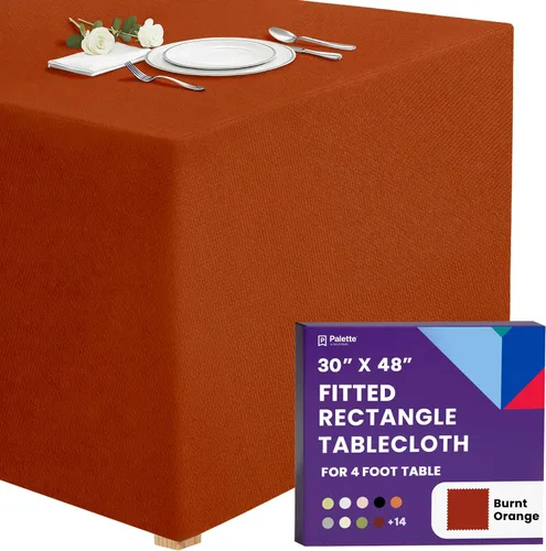 Miniatura 37 de Gee Di Moda - Mantel rectangular a medida en poliéster lavable para mesa de 4 pies, ideal para mesa de bufé, fiestas, cenas, bodas, vacaciones