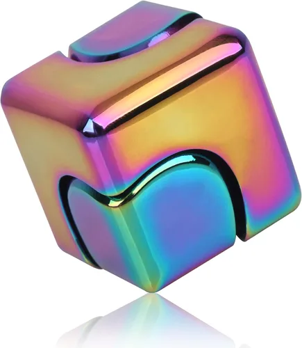 Miniatura 7 de QLKUNLA Fidget Cube Spinner Anti-Ansiedad Enfoque Juguetes Antiestrés EDC Fidgets Spinner 4-en-1 Juguetes Metálico Enfoque Juguetes de Dedo Cubo