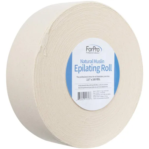 Miniatura 2 de ForPro Premium - Rollo de depilación de muselina natural para depilación corporal y facial, resistente al desgarro, sin pelusas, 2.5 pulgadas
