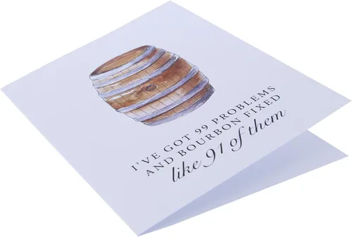 Miniatura 2 de Barrel Down South Tarjeta de felicitación de whisky bourbon a la antigua para hombres o mujeres, para el día del padre o cumpleaños, divertida 99