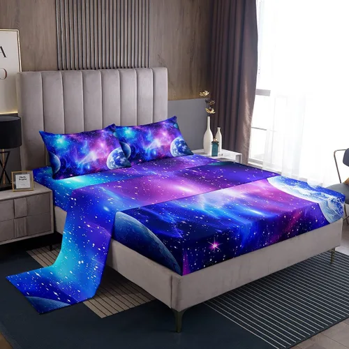 Miniatura 32 de Erosebridal Juego de ropa de cama con estampado de llama para niños y adolescentes, diseño de lobo para decoración de habitación de jugadores, juego