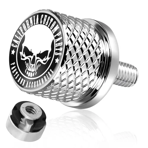 Miniatura 8 de GUAIMI Tornillo de perno de asiento de guardabarros moleteado inoxidable de 1/4 "-20 roscas compatible con Harley 1996-2026 Sportster Touring
