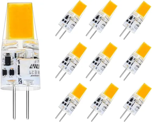 Miniatura 8 de Bombilla LED G4 regulable de 12 V, 24 V, tipo JC, equivalente a halógeno T3 G4 de 20 a 30 W, 2700 K blanco cálido, base G4 de dos pines, 300 lm