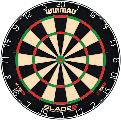 Miniatura 11 de WINMAU Professional Bristle Dartboard - PDC Tournament Board with Official Tournament Specifications - Available in Blade 6 Single, Dual, Triple