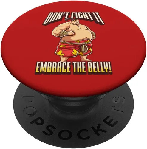 Sumo Wrestler “Don’t Fight It, Embrace the Belly!” PopSockets Swappable PopGrip