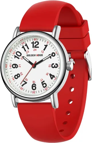 Miniatura 17 de GOLDEN HOUR - Reloj de enfermera impermeable para profesionales médicos, estudiantes, mujeres y hombres, esfera luminosa de fácil lectura, 24 horas