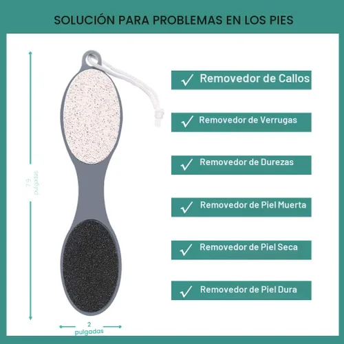 Miniatura 3 de CAREHOOD Eliminador de callos para pies, multiusos, 4 en 1, incluye raspador, piedra pómez, escofina para pies y lima para el cuidado de los pies