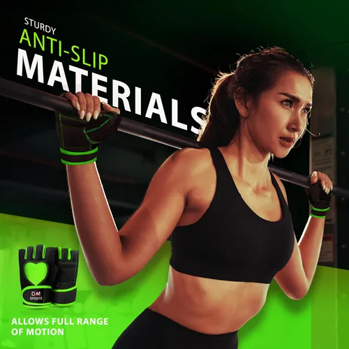 Miniatura 4 de DXM SPORTS Guantes de entrenamiento para mujer con soporte para muñeca, guantes de levantamiento de pesas para gimnasio, ciclismo, entrenamiento