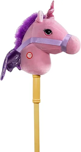 Miniatura 10 de Ponyland: Animal de palo de música, dinosaurio verde, botón de música, palo resistente de dos piezas con cabeza de animal de felpa suave colorida