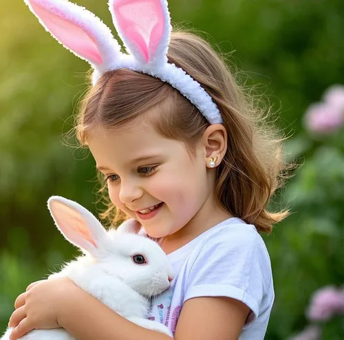 Miniatura 3 de SLUYNZ 925 Sterling Silver Easter Rabbit Bunny Studs Earrings for Women Teen Girls Pearl Rabbit Earrings Studs