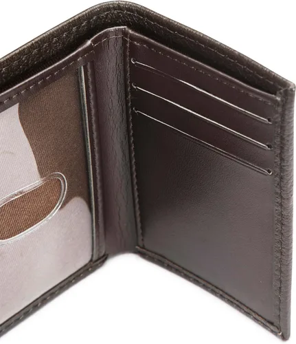 Miniatura 5 de Caterpillar Billetera triple de cuero para hombre con ventana de identificación