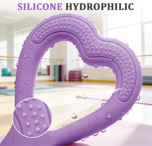 Miniatura 5 de Figura 8 bandas de resistencia para mujer, nueva banda de resistencia con asas para entrenamiento, cuerdas elásticas para entrenamiento de Rosa