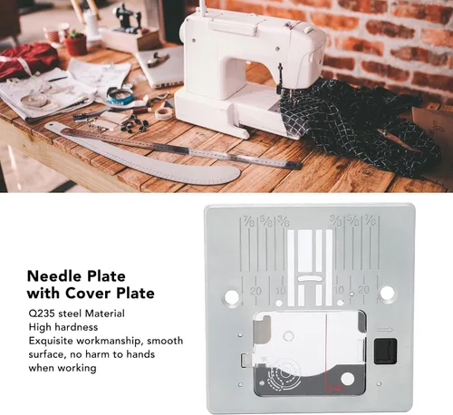 Miniatura 6 de Hztyyier Placa de aguja con cubierta de plástico para máquinas de coser resistentes, compatible con los modelos 3321, 44S, 4411, 4423, 5523, 5532