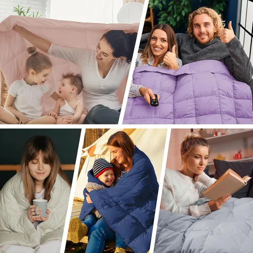 Miniatura 7 de Deodar Manta de fibra de plumón natural para sofá cama, edredón de sofá, manta ligera para exteriores, tela de piel de durazno, 50 x 70 pulgadas