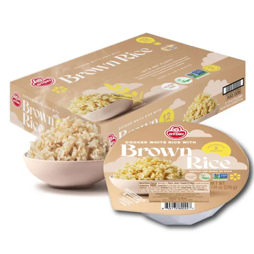 OTOKI Arroz integral germinado coreano, tazones de arroz de grano entero premium, sin gluten y vegano, listo en 2 minutos, 7.41 oz (paquete de 12)