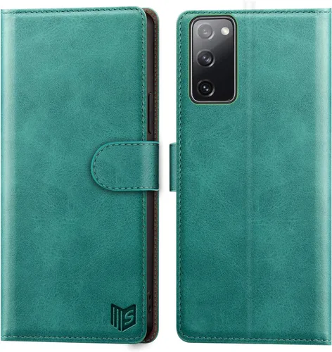 Miniatura 8 de SUANPOT - Funda de piel para Samsung Galaxy S20 FE con bloqueo RFID, soporte para tarjetas de crédito, funda tipo cartera con tapa a prueba