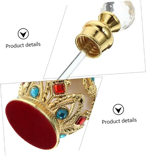 Miniatura 7 de Botella de perfume de lujo con incrustaciones de diamantes de vidrio envase de aceite esencial Mujeres