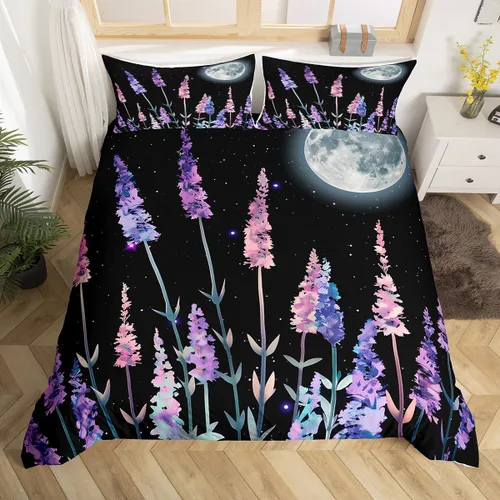 Miniatura 35 de Erosebridal Juego de ropa de cama para niños, juego de funda de edredón de sirena tamaño individual, funda de edredón femenina de escamas de peces