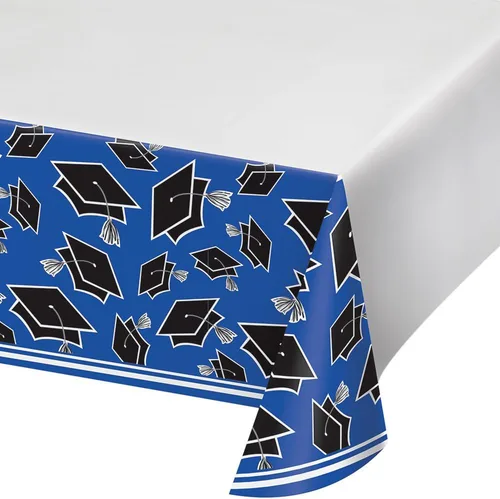 Miniatura 7 de Creative Converting Mantel de plástico, 54 x 102 pulgadas, azul cobalto (paquete de 3)